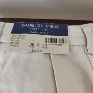 Men's Daniel Cremieux 38 x 34 Dress Pants NWT